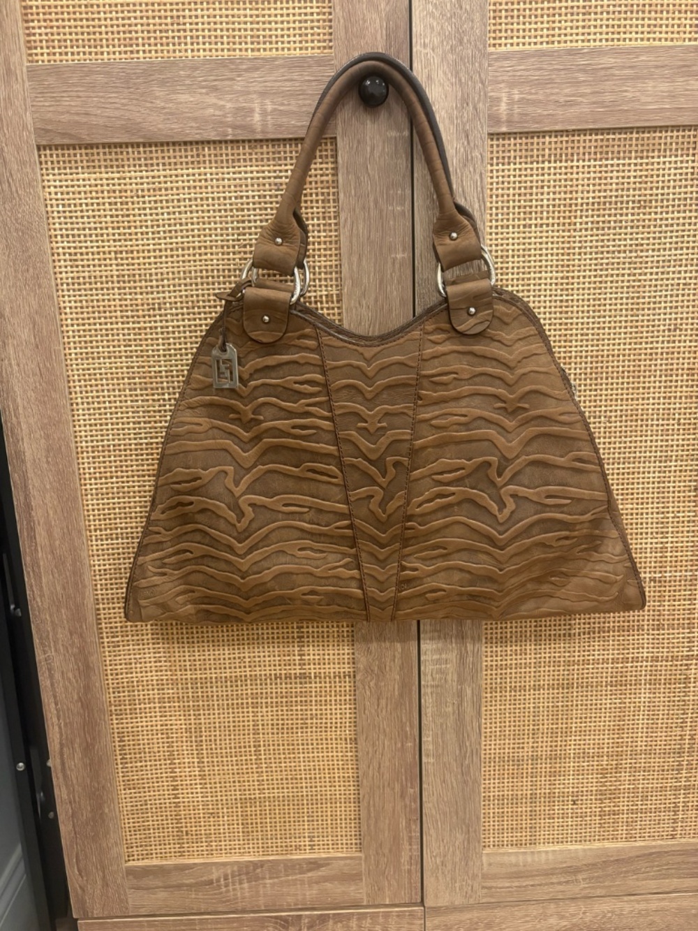 Vintage Fendi Leather Hobo Bag